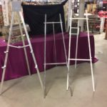 White, Silver and Aluminum Easels