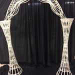 Arch, wicker, available in ivory or white
